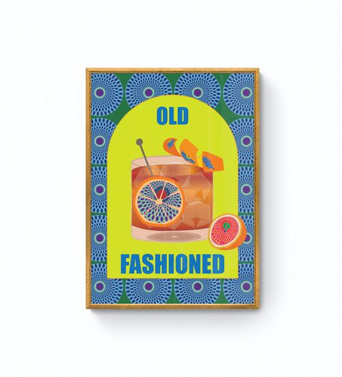 Old Fashioned Cocktail - Wall Art Print