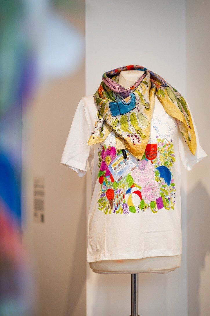Peace and Love Silk Twill Scarf