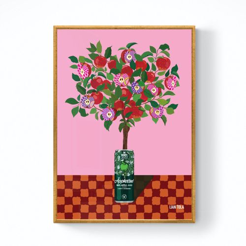 Red Apple Fruit Tree - Wall Art Print