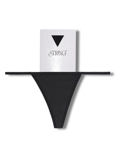 String Nix Thong - Black