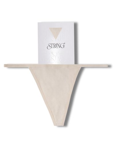 String Nix Thong - Almond
