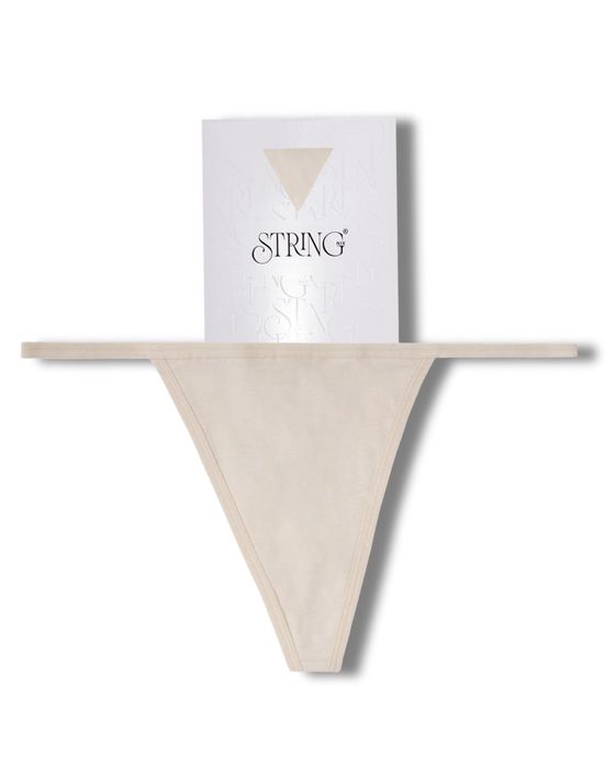 String Nix Thong - Almond