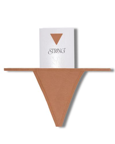 String Nix Thong - Caramel