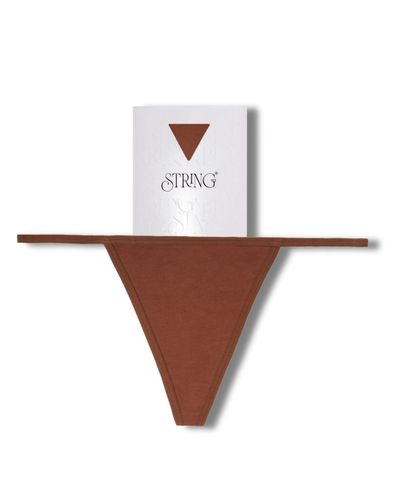 String Nix Thong - Cinnamon