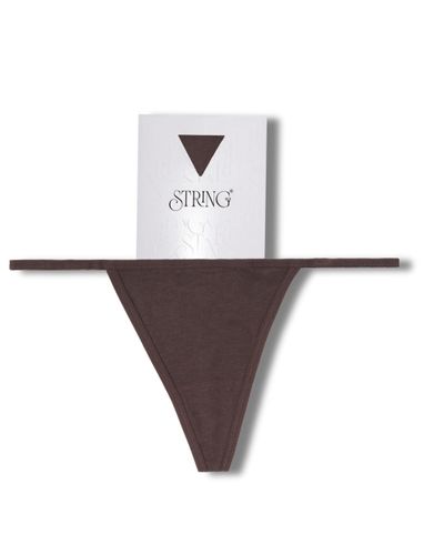 String Nix Thong - Chocolate