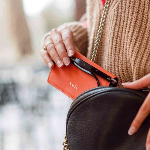 Apple Leather Slim Glasses Case