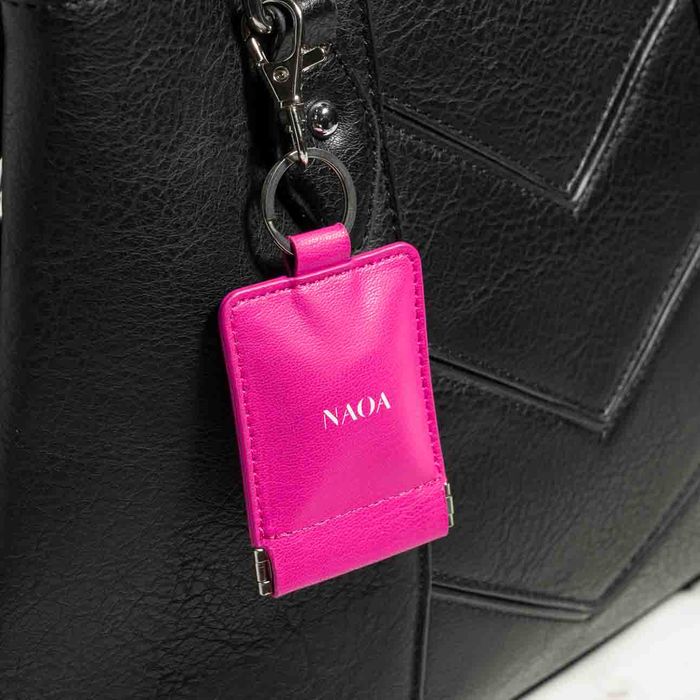 Apple Leather Keyring With Microfiber Pouch