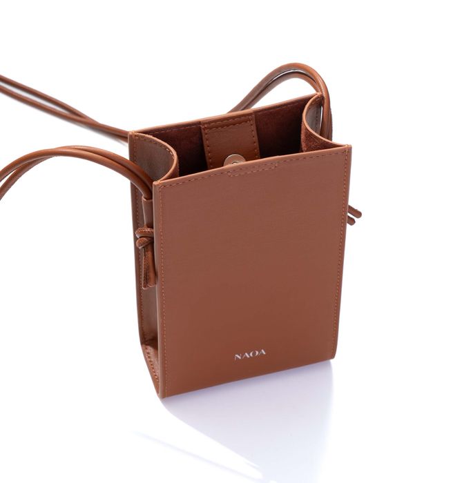 Apple Leather Crossbody Handbag
