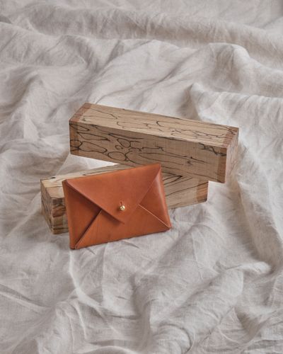 Leather Mini Envelope Cardholder