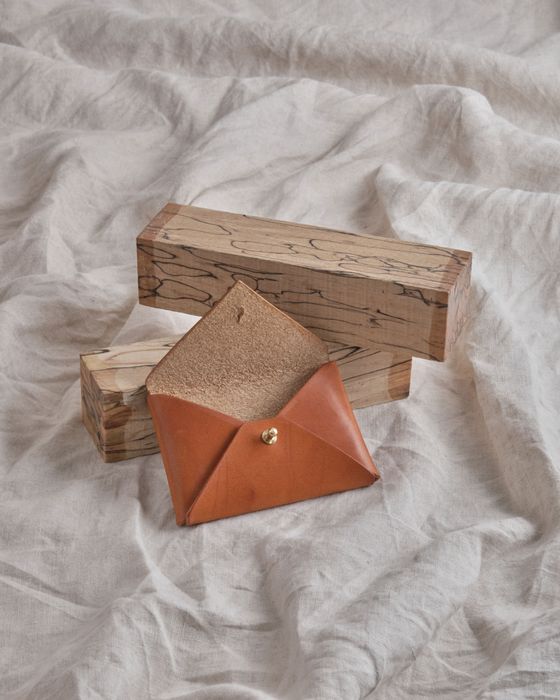 Leather Mini Envelope Cardholder