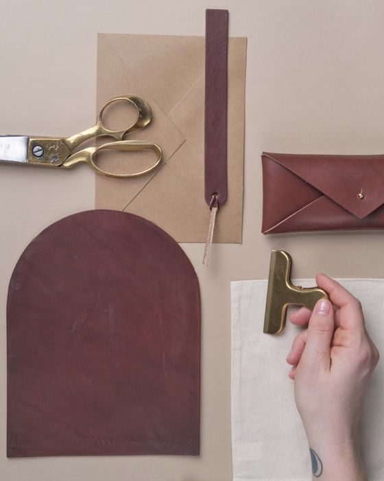 Leather Long Envelope