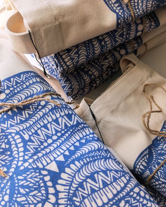 Elephant Canvas Shopper Bag