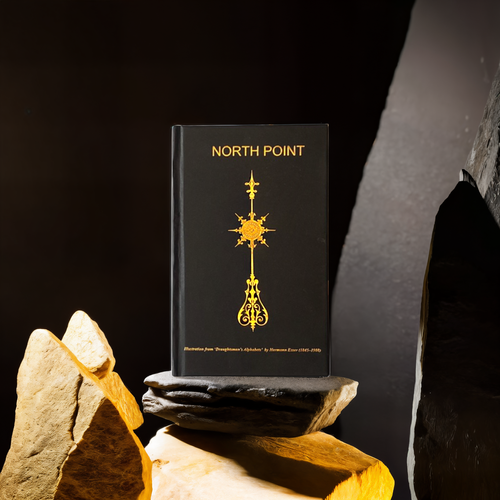 Small Vintage Compass Black Journal