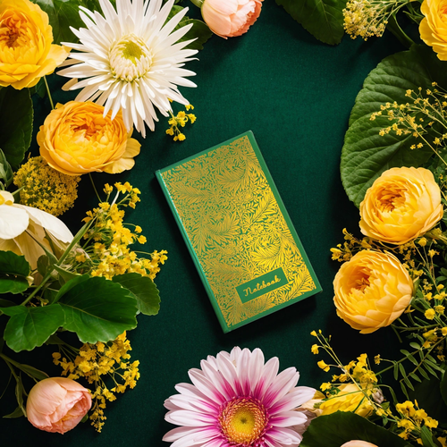 Small Larkspur by William Morris Gilt on Green