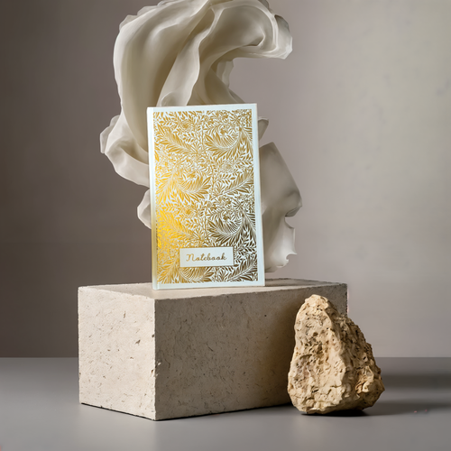 Small Larkspur by William Morris Gilt on White