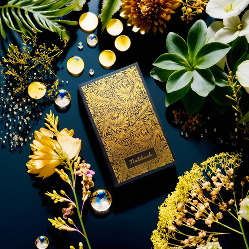 Small Larkspur by William Morris Gilt on Black