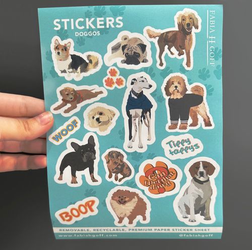 Fun & Funky Sticker Sheets (A5)