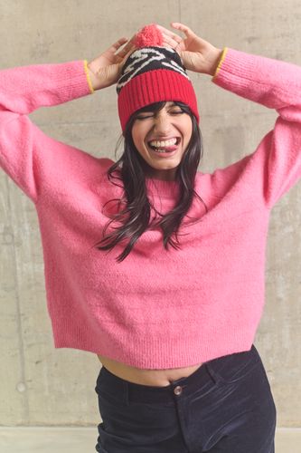Wool bobble hats