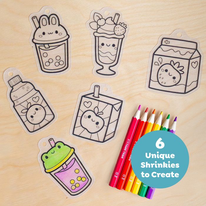 Tiger Tribe Shrinkorama-Charm Bracelet- Kawaii Drinks