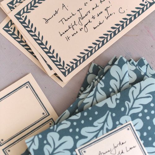 Set Of Notecards And Envelopes