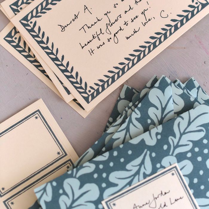 Set Of Notecards And Envelopes