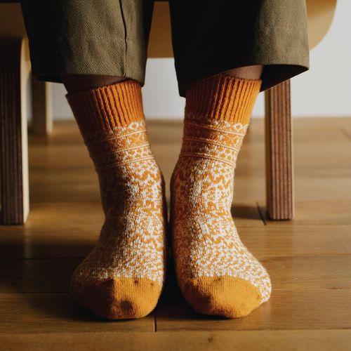 WOOL JACQUARD SOCKS