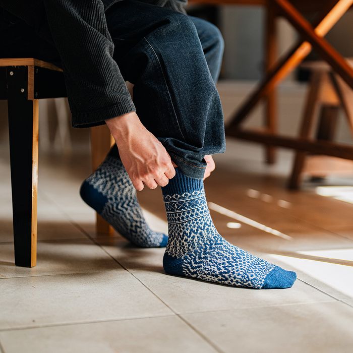 WOOL JACQUARD SOCKS