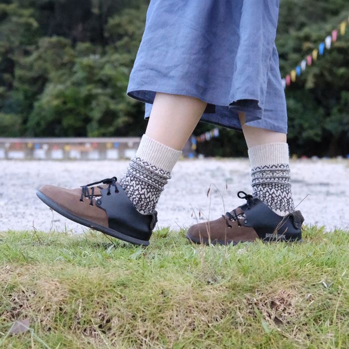 WOOL JACQUARD SOCKS