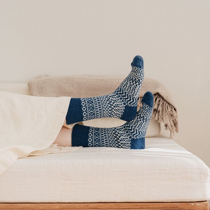 WOOL JACQUARD SOCKS