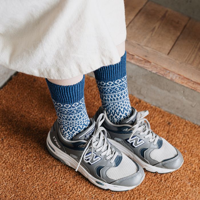WOOL JACQUARD SOCKS