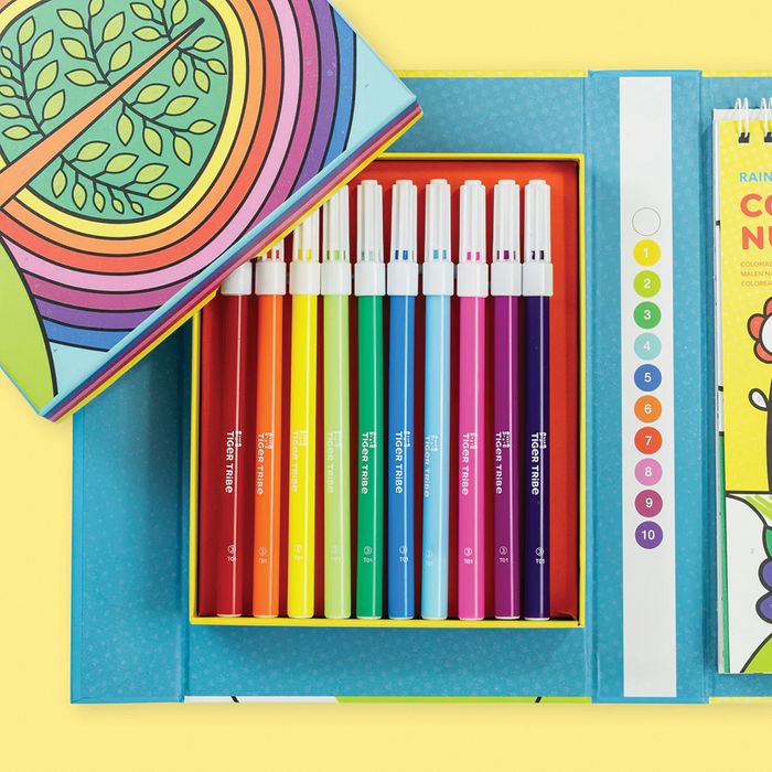 Tiger Tribe Colour by Numbers - Rainbow Garden