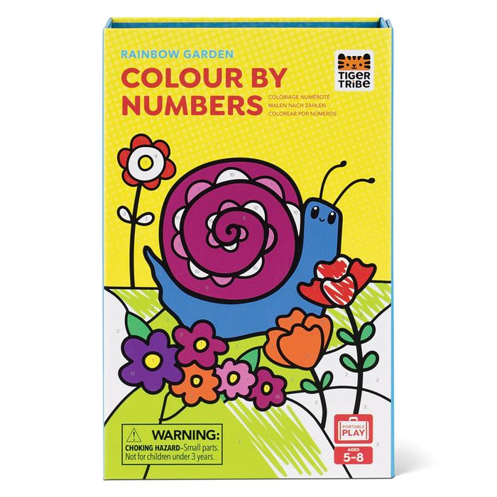Tiger Tribe Colour by Numbers - Rainbow Garden