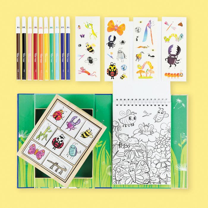 Tiger Tribe Colouring Set- Backyard Bugs