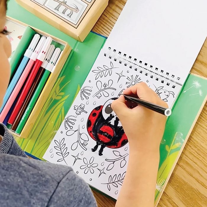 Tiger Tribe Colouring Set- Backyard Bugs