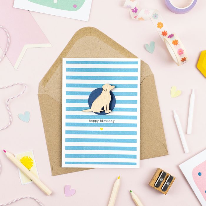 Embellished Cards - Colourful Stripes