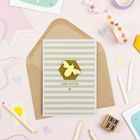 Embellished Cards - Colourful Stripes