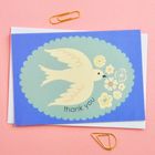 Birds & Borders Thank You Card Notecard set