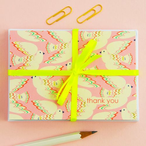 Birds Thank You Card Notecard set