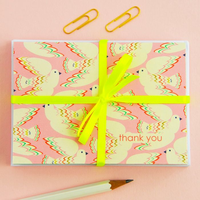 Birds Thank You Card Notecard set