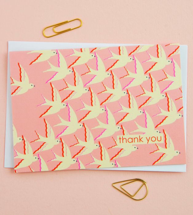 Birds Thank You Card Notecard set
