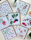 Rooted Vegetables -Greeting Card range - by Sarah Epsom