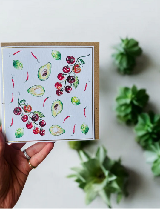 Rooted Vegetables -Greeting Card range - by Sarah Epsom