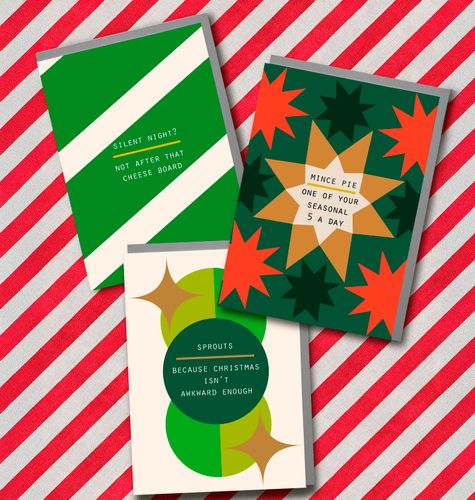 Curated chuckles humour Christmas cards
