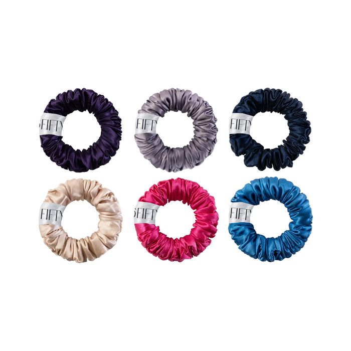 mini silk scrunchies