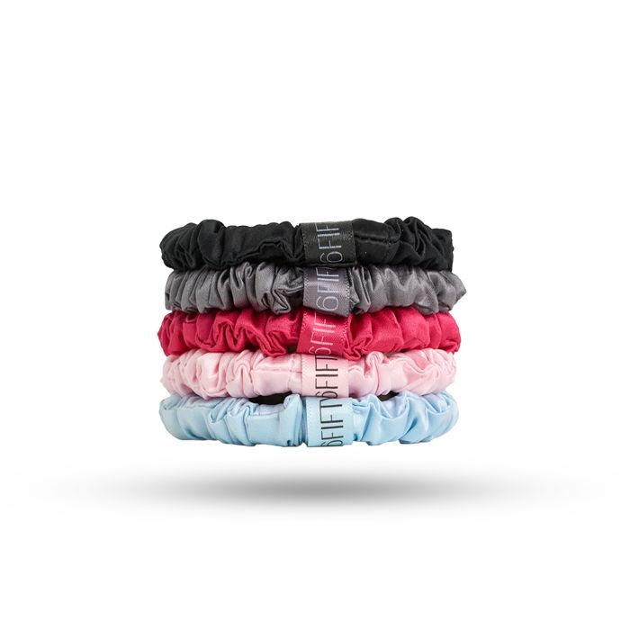slim silk scrunchies