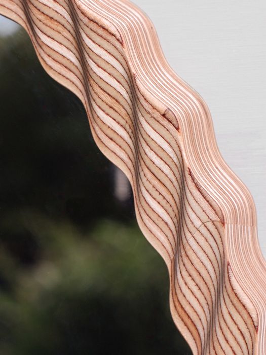 Kruller Porthole Mirror - Birch Plywood