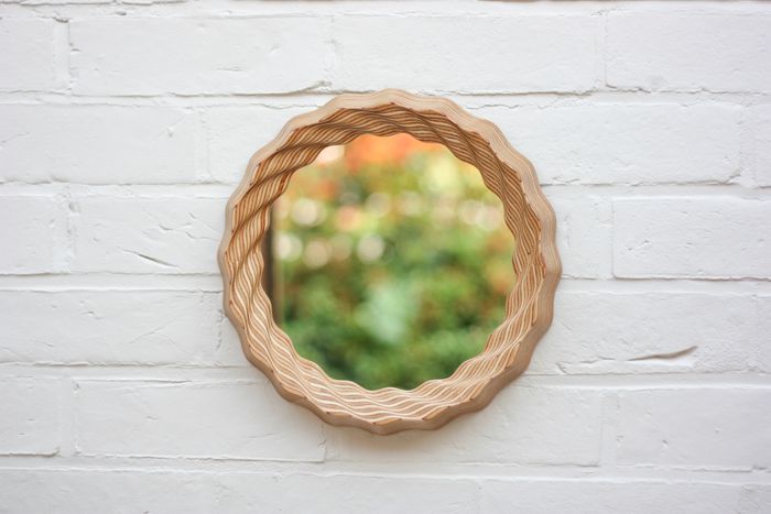 Kruller Porthole Mirror - Birch Plywood