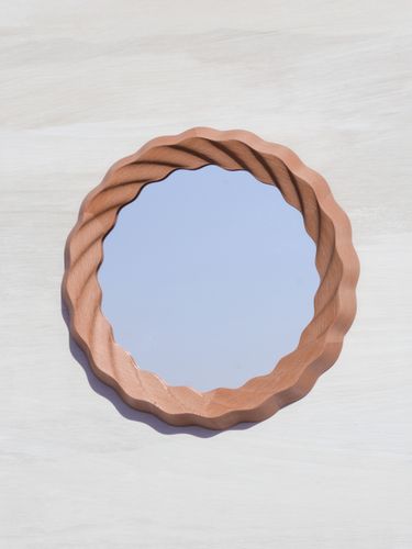 Kruller Porthole Mirror - Beech