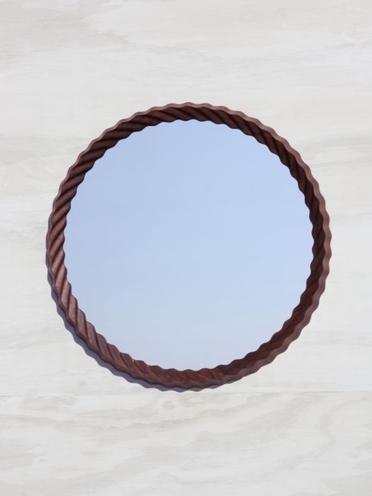 Kruller Midi Mirror - Walnut