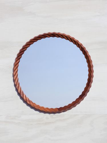 Kruller Midi Mirror - Sapele